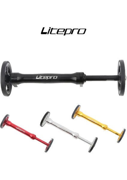 Altın 1 Takım Tarzı Litepro Arka Raflar Brompton Katlanır Bisiklet Için 4 Renk Uzatma Çubuğu Blok Teleskopik Çubuk Kolay Tekerlek Ultralight (Yurt Dışından) fırsatları