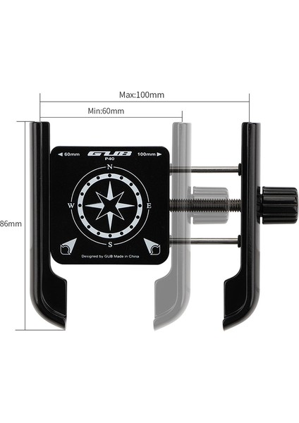 Titanyum Tarzı Hssee Bisiklet Telefon Tutucusu Kalınlaşmış Alüminyum Alaşımlı 360 ° Dönen Bisiklet Telefon Tutucusu Yol Bisikleti Mtb Motosiklet Telefon Tutucusu (Yurt Dışından)