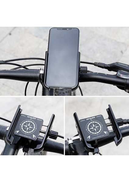 Titanyum Tarzı Hssee Bisiklet Telefon Tutucusu Kalınlaşmış Alüminyum Alaşımlı 360 ° Dönen Bisiklet Telefon Tutucusu Yol Bisikleti Mtb Motosiklet Telefon Tutucusu (Yurt Dışından)