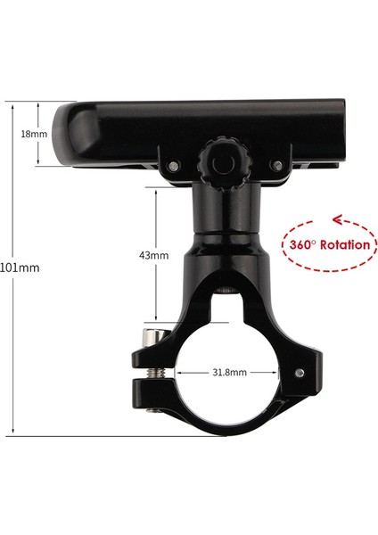 Titanyum Tarzı Hssee Bisiklet Telefon Tutucusu Kalınlaşmış Alüminyum Alaşımlı 360 ° Dönen Bisiklet Telefon Tutucusu Yol Bisikleti Mtb Motosiklet Telefon Tutucusu (Yurt Dışından)