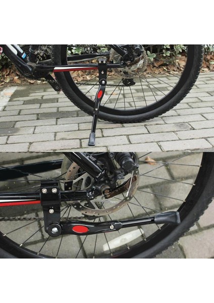 Siyah Stil Evrensel Ayarlanabilir Mtb Bisiklet Bisiklet Park Tekme Standları Bacak Raf Brace Dağı Yan Destek Bisiklet Bisiklet Parçaları Aksesuarları (Yurt Dışından) fırsatları
