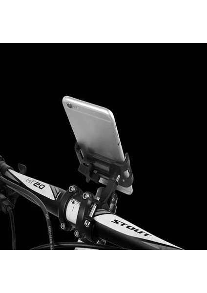 No.3 Tarzı Bisiklet Telefon Tutucu Montaj Alüminyum Bisiklet Gidon Braketi Cep Telefonu Gps Suporte Celular iPhone Samsung Xiaomi Tslm1 (Yurt Dışından)