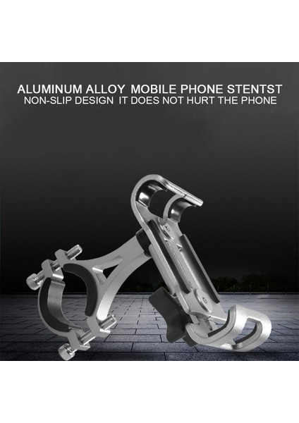 No.3 Tarzı Bisiklet Telefon Tutucu Montaj Alüminyum Bisiklet Gidon Braketi Cep Telefonu Gps Suporte Celular iPhone Samsung Xiaomi Tslm1 (Yurt Dışından)