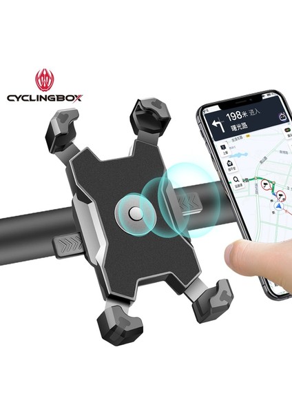Ayna Siyah Stili 2021 Yeni Motosiklet Mtb Bisiklet Moto Bisiklet Telefonu Navigasyon Tutucu Destek Cep Cep Telefonu Için Gidon Montaj Klip Braketi (Yurt Dışından) modelleri