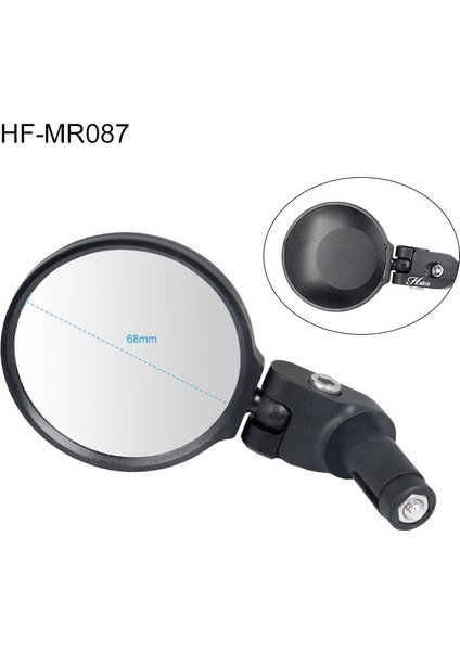 1 Adet 68MM HF-MR087 Stili Bisiklet Aynası Gidon Ucu Iç Montaj Wkırılmaz Paslanmaz Çelik Lens Yüksek Darbe Çerçevesi Ayarlanabilir Açılar Hafny (Yurt Dışından) fiyatları
