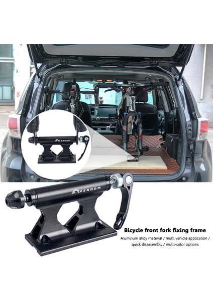 Siyah Stil Bisiklet Ön Çatal Hızlı Bırakma Sabitleme Klipsi Bisiklet Bloğu Çatal Araba Bagajı Park Rafı Taşıyıcı Kurulum Montaj Bisiklete Binme (Yurt Dışından) fiyatları