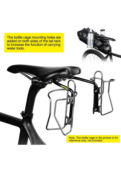 Siyah Stil Bisiklet Yan Çanta Sabitleyici Braketi Kuyruk Koltuk Eyer Çanta Montaj Rafı 5L-13L Bagaj Çantası Destek Tutucu Bisiklet Aksesuarları (Yurt Dışından) indirimleri