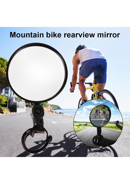 Siyah Stil Bisiklet Dikiz Aynası Derece Geniş Açı Dışbükey Ayna Bisiklet Dikiz Aynaları Mtb Elektrikli Scooter Için Silikon Kolu (Yurt Dışından) fırsatları