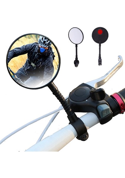 No.1 Tarzı M Derece Ayarlanabilir Bisiklet Dikiz Aynası Bisiklet Bisiklet Gidon Esnek Güvenli Dikiz Dikiz Aynası Döndür Bisiklete Binme (Yurt Dışından) fiyatları