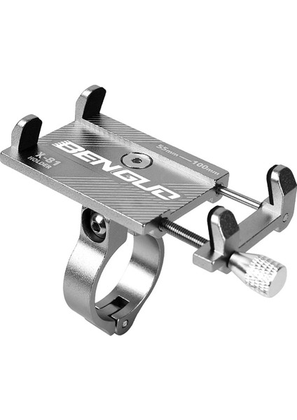 Gümüş Tarzı Alüminyum Bisiklet Evrensel Telefon Tutucu Mtb Dağ Bisikleti Motosiklet Bisiklet Gidon Klip 3.5 "ila 6.2" Akıllı Telefonlar Için Standı (Yurt Dışından)