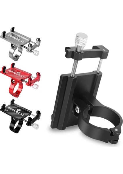 Gümüş Tarzı Alüminyum Bisiklet Evrensel Telefon Tutucu Mtb Dağ Bisikleti Motosiklet Bisiklet Gidon Klip 3.5 "ila 6.2" Akıllı Telefonlar Için Standı (Yurt Dışından) modelleri