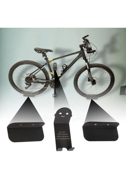 Siyah Stil Et Bisiklet Bisiklet Rafı Bisiklet Pedalı Asma Kilit Tutucu Lastik Duvara Montaj Bisiklet Duvar Desteği Depolama Askı Standı Bisiklet Aksesuarı (Yurt Dışından)