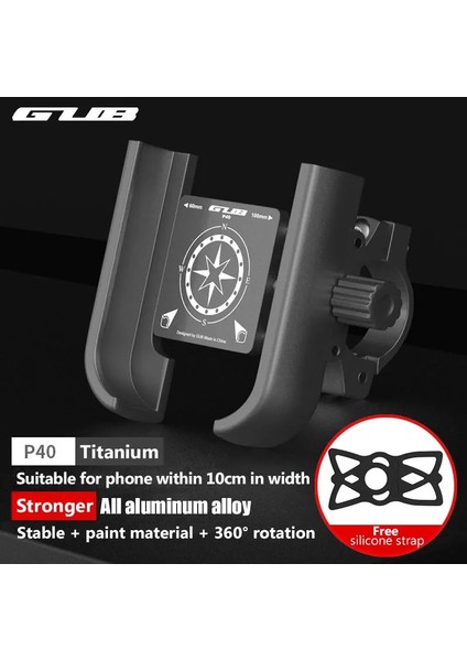 Kayış Stili ile Gri Yeni Gub P40 Alüminyum Alaşımlı Bisiklet Cep Telefonu Holde Rotasyon Serbest Ayar Gidon Braketi Açık Bisiklet Aksesuarı (Yurt Dışından) fiyatları