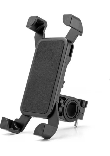 Siyah Stil Mtb Bisiklet Telefon Tutucu iPhone 13 Pro Max Için Evrensel Cep Telefonu Klipsi Bisiklet Bisiklete Binme Gidon Standı Destek Braketi XA196TQ (Yurt Dışından)