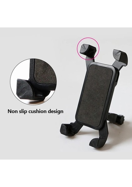 Siyah Stil Mtb Bisiklet Telefon Tutucu iPhone 13 Pro Max Için Evrensel Cep Telefonu Klipsi Bisiklet Bisiklete Binme Gidon Standı Destek Braketi XA196TQ (Yurt Dışından) fırsatları