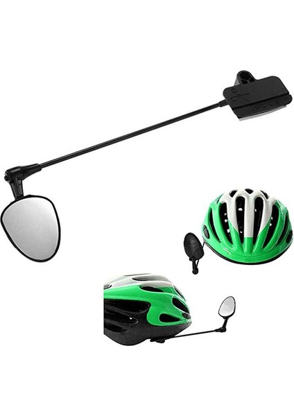 Kask Esnek 360 Derece Ayarlanabilir Dikiz Aynası Hafif Alüminyum Bisiklet Sürme Aynası Bisiklet Dikiz Aynaları (Yurt Dışından)