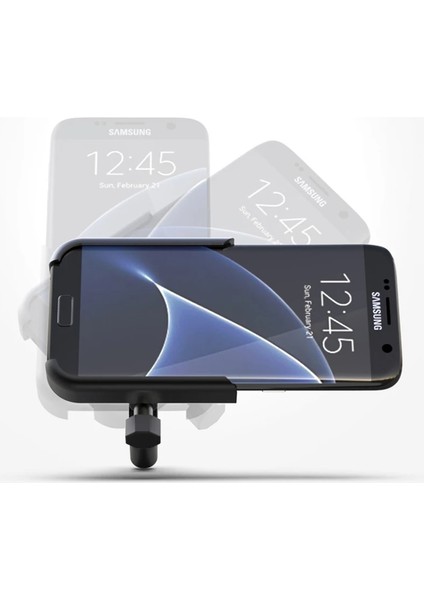 Siyah Stil Bisiklet Telefon Tutucu Standı C Motosiklet Gidon Cep Telefonu Desteği Alüminyum Alaşımlı 360 Rotasyon Mtb Bisiklet Montaj Aksesuarları (Yurt Dışından)