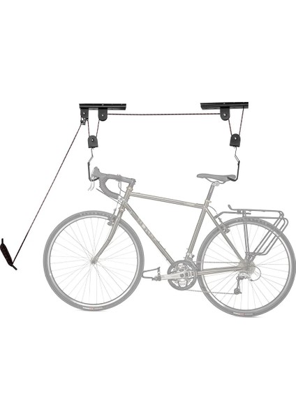 Siyah Stil Güçlü Bisiklet Bisiklet Asansör Tavana Monte Vinç Depolama Garaj Askı Kasnak Raf Metal Kaldırma Grupları Ciclismo Bicicleta (Yurt Dışından)