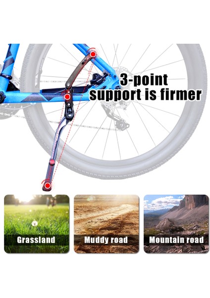 KA56 Şerit Stili Easydo Bisiklet Aksesuarları Bisiklet Kickstand Dağ Bisikleti Bisiklet Park Rafı Bisiklet Bisiklet Standı Bisiklet Jantı 29 Komple Bisiklet (Yurt Dışından) modelleri