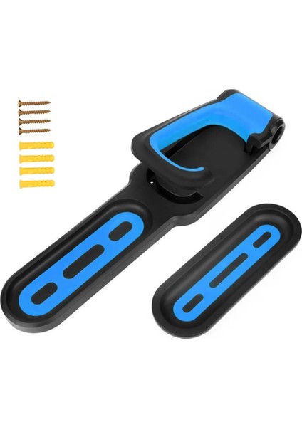 Siyah Mavi Stil 35 kg Ağır Hizmet Tipi Bisiklet Duvar Kancası Tutucu Standı Pratik Dağ Bisikleti Duvara Monte Depolama Rafı Askı Bisiklet Ekipmanları (Yurt Dışından)