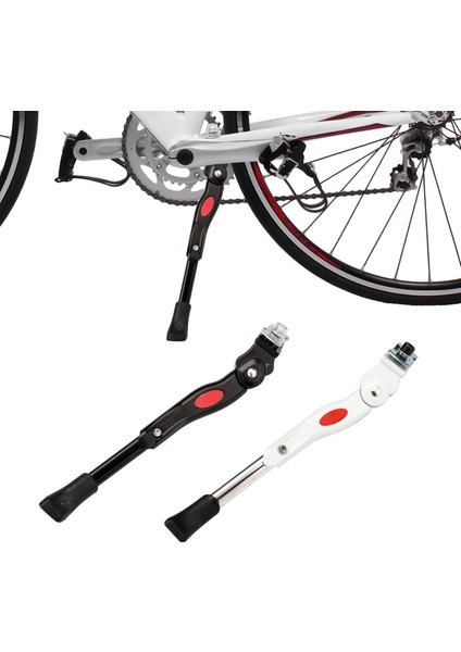 Beyaz Stil 1 Adet Siyah Beyaz Ayarlanabilir Mtb Yol Bisikleti Kickstand Park Bisiklet Rafı Dağ Bisikleti Desteği Yan Tekme Standı Ayak Brace (Yurt Dışından) fiyatları