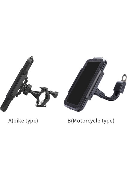 B Tarzı Dikiz Aynası Gidon Monteli Destek Scooter Evrensel Su Geçirmez Bisiklet Motosiklet Bisiklet Telefon Tutucu Dokunmatik Ekran (Yurt Dışından) fırsatları