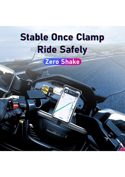 Mtb Gidon Cep Telefonu Tutucu Raf 360 Derece Dönebilen Motosiklet Scooter Akıllı Telefon Navigasyon Destek Braketi (Yurt Dışından) modelleri
