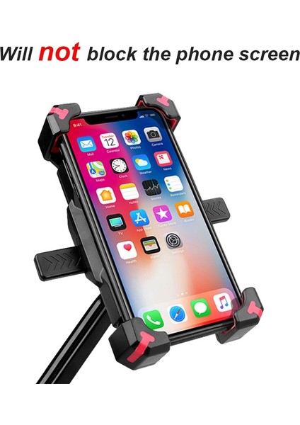 Stil 1-Siyah Stil Evrensel 360 Dönebilen Motosiklet Bisiklet Telefon Tutucu Ayarlanabilir Kaymaz Mtb Yol Bisikleti Telefon Montaj Standı Bisiklet Braketi (Yurt Dışından)
