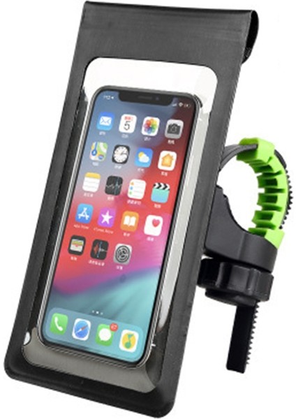 Gidon Stili Bisiklet Motosiklet Evrensel Telefon Tutucu 840D Nylo Derece Dönebilen Su Geçirmez Bisiklet Destek Kılıfı Montaj Kılıfı Çanta (Yurt Dışından)