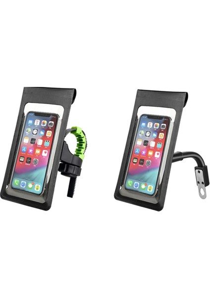 Gidon Stili Bisiklet Motosiklet Evrensel Telefon Tutucu 840D Nylo Derece Dönebilen Su Geçirmez Bisiklet Destek Kılıfı Montaj Kılıfı Çanta (Yurt Dışından) modelleri