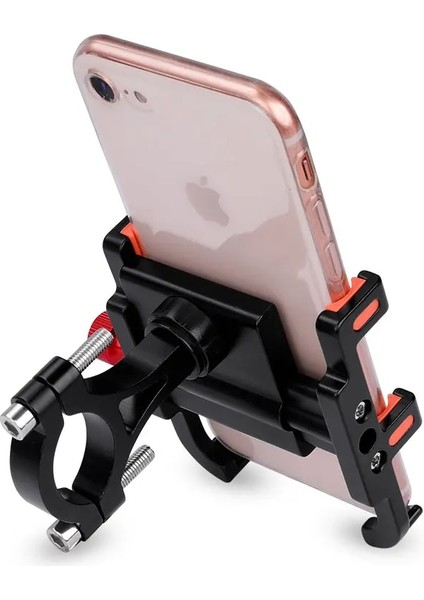 Siyah Güçlendirilmiş Stil Deemount 360D Rotasyon Alaşım Telefon Montaj Bisiklet Gidon Raf Yasaları Genişlik Gps Tutucu Motosiklet E-Bisiklet Braketini Ayarlayın (Yurt Dışından)