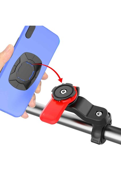 Yunjin Shop B Tarzı Mtb Bisiklet Scooter Navigasyon Telefon Braketi Tutucu Ayarlanabilir Motosiklet Dağ Bisikleti Gidon Kök Desteği Raf Tutucular Parçası (Yurt Dışından)