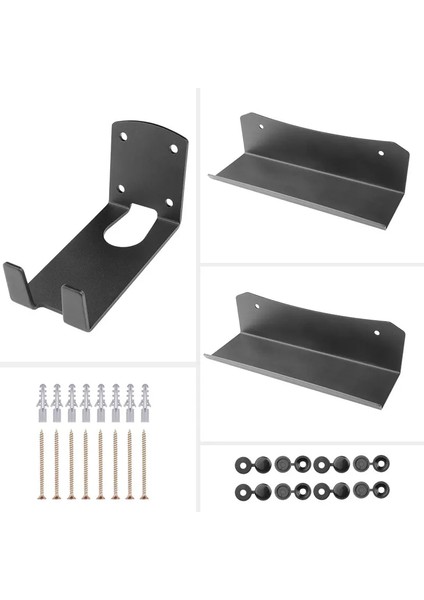 Tekerlek Braketi 2pc Stili Ağır Hizmet Tipi Bisiklet Duvar Montajı Ağır Kesim Çelik Bisiklet Depolama Plakası Braketi, 25KGS Kapasiteye Kadar Montaj Vidaları ile (Yurt Dışından) fırsatları