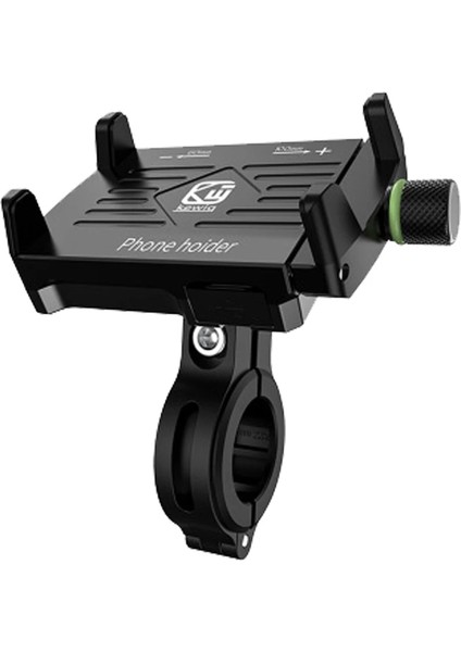 Siyah Stil 360 ° Dönebilen Bisiklet Telefon Desteği Alüminyum Ayarlanabilir Bisiklet Cep Telefonu Tutucu Kaymaz Montaj Standı Bisiklet Braketi Aksesuarları (Yurt Dışından)