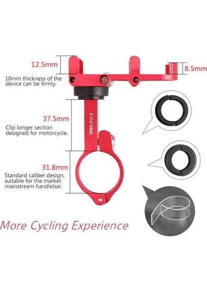 Siyah-Kırmızı-Plus 6 Stili Gub 7 Renk Bisiklet Telefonu Hole Derecesi Döndürme Alüminyum Mtb Bisiklet Akıllı Telefon Standı Gidon Montaj Standı iphone Için (Yurt Dışından) modelleri