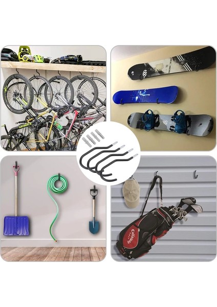 8 Adet-Siyah Stil Bisiklet Duvar Braketleri 15 kg Yük Büyük Yol Mtb Bisiklet Depolama Kancaları Metal Bisiklet Askı Braketleri Kanca Bisiklet Aksesuarları (Yurt Dışından) modelleri