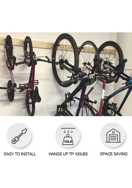 8 Adet-Siyah Stil Bisiklet Duvar Braketleri 15 kg Yük Büyük Yol Mtb Bisiklet Depolama Kancaları Metal Bisiklet Askı Braketleri Kanca Bisiklet Aksesuarları (Yurt Dışından) fırsatları
