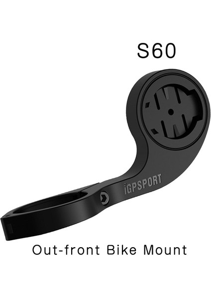 Siyah Stil S60 Dış Ön Bisiklet Bilgisayar Montajı Mtb Yol Bisikleti Kök Genişletici Kilometre Dağı Bisiklet Kronometre Tutucu Gps Garmin Igpspot (Yurt Dışından)