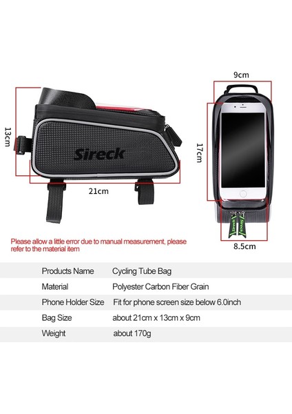 S026 Gri Stil Sireck 3 Stil Dokunmatik Ekran Su Geçirmez Yansıtıcı Yol Bisikleti Telefon Tutacağı Bisiklet Ön Tüpü Akıllı Cep Telefonu Tutacağı (Yurt Dışından) indirimleri