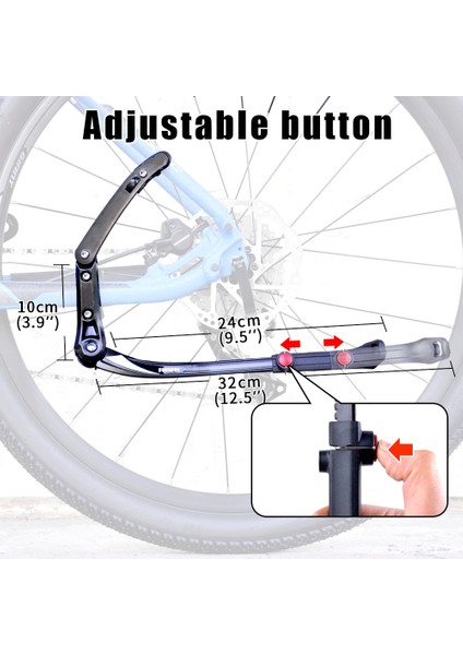 KA56L-KIRMIZI Stil Easydo Bisiklet Aksesuarları Bisiklet Kickstand Dağ Bisikleti Bisiklet Park Rafı Bisiklet Bisiklet Standı Bisiklet Jantı 29 Komple Bisiklet (Yurt Dışından) fırsatları