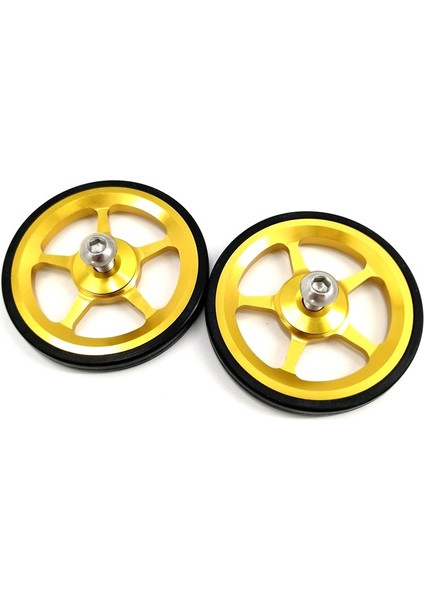 Altın -Tekerlek 1 Çift Stili Litepro Easywheel ve Uzatma Çubuğu Brompton Arka Raflar Için Teleskopik Çubuk Kolay Tekerlek (Yurt Dışından)