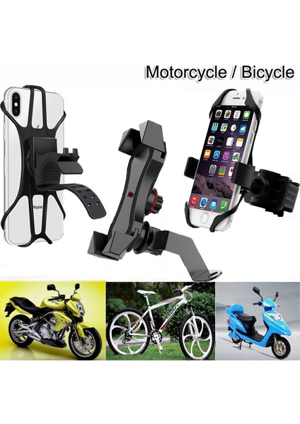 Yunjin Shop E2 Stili Yazın 3.5-Mobil Stand Için Silikon Bisiklet Telefon Tutucu Evrensel Motosiklet Gps Telefon Tutucu Bisiklet Gidon Standı Klip Braketi (Yurt Dışından)