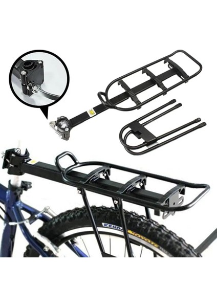 Alüminyum Alaşımlı Bisiklet Bisiklet Bisiklet Arka Koltuk Rafı Çanta Bagaj Taşıyıcı Pannier Bisiklet Aksesuarları Için (Yurt Dışından)