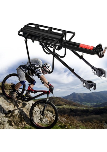 Gösterildiği Gibi Stil Bisiklet Rafı 50KG Kapasiteli Bisiklet Hızlı Bırakma Bagaj Bisiklet Arka Çamurluk Taşıyıcı Kargo Koltuğu Direği Pannier Aksesuarları Raf B0A7 (Yurt Dışından) fiyatları