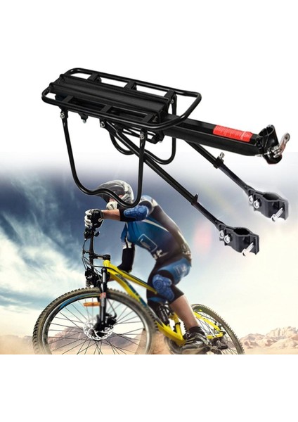Gösterildiği Gibi Stil Bisiklet Rafı 50KG Kapasiteli Bisiklet Hızlı Bırakma Bagaj Bisiklet Arka Çamurluk Taşıyıcı Kargo Koltuğu Direği Pannier Aksesuarları Raf B0A7 (Yurt Dışından) modelleri