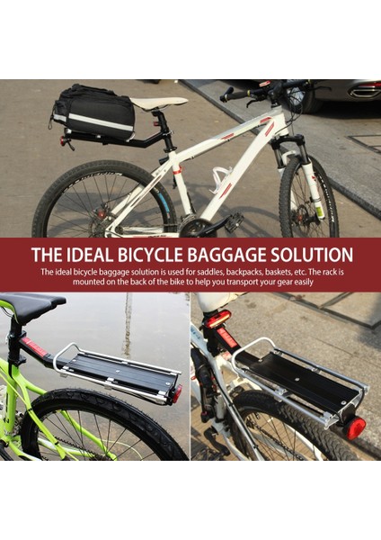 Siyah Stil Bisiklet Bagaj Taşıyıcı Hızlı Bırakma Kargo Arka Raf Raf Bisiklet Seatpost Çanta Tutucu Stand Bisiklet Arka Koltuk Raf Etkili (Yurt Dışından) fiyatları