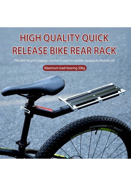 Siyah Stil Bisiklet Bagaj Taşıyıcı Hızlı Bırakma Kargo Arka Raf Raf Bisiklet Seatpost Çanta Tutucu Stand Bisiklet Arka Koltuk Raf Etkili (Yurt Dışından) modelleri