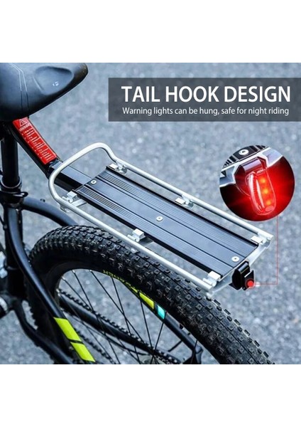 Siyah Stil Bisiklet Bagaj Taşıyıcı Hızlı Bırakma Kargo Arka Raf Raf Bisiklet Seatpost Çanta Tutucu Stand Bisiklet Arka Koltuk Raf Etkili (Yurt Dışından) fırsatları