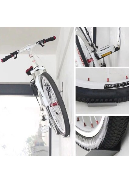 Mtb Yol Bisikleti Asma Kancası Toka Demir Duvara Monte Bisiklet Desteği Stand Tutacağı Yerden Tasarruflu Bisiklet Aksesuarı (Yurt Dışından)