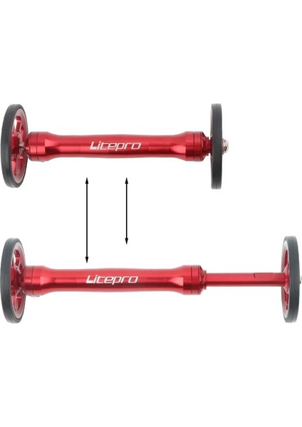 Altın ​​tekerlek Stili Brompton Litepro Için Teleskopik Çubuk Kolay Tekerlek ve Uzatma Çubuğu Brompton Arka Kargo Rafı Için Easywheel Teleskopik Çubuk (Yurt Dışından) modelleri